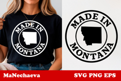 United States Postage Stamp SVG | Made in Montana Design Product Image 1