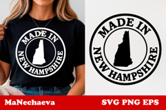 United States Postage Stamp SVG Made in New Hampshire Design Product Image 1