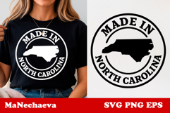 United States Postage Stamp SVG Made in North Carolina Desig Product Image 1