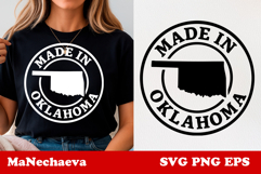 United States Postage Stamp SVG | Made in Oklahoma Design Product Image 1
