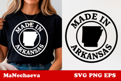 United States Postage Stamp SVG | Made in Arkansas Design Product Image 1