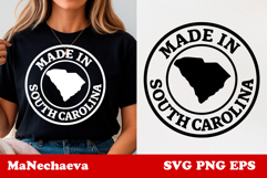 United States Postage Stamp SVG Made in South Carolina Desig Product Image 1