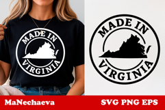 United States Postage Stamp SVG | Made in Virginia Design Product Image 1