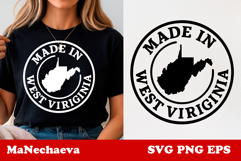 United States Postage Stamp SVG Made in West Virginia Design Product Image 1