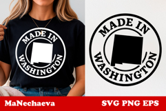 United States Postage Stamp SVG | Made in Washington Design Product Image 1