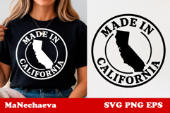 United States Postage Stamp SVG | Made in California Design Product Image 1