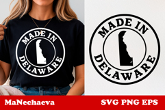 United States Postage Stamp SVG | Made in Delaware Design Product Image 1