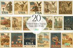United States Stamp State 4th Of July Product Image 1