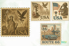 United States Stamp State 4th Of July Product Image 1