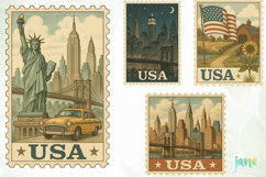 United States Stamp State 4th Of July Product Image 1