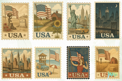 United States Stamp State 4th Of July Product Image 8