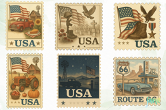 United States Stamp State 4th Of July Product Image 6