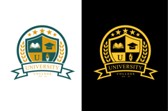 University college school badge logo design vector image. Product Image 1