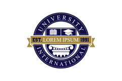 Academic University Emblem Logo Template with Graduation Product Image 1