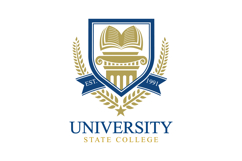 University college school badge logo design vector Product Image 1