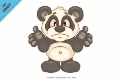 Cartoon Pandas 02. Clipart. Product Image 7
