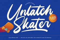 Unlatch Skater Bold Brush Font Product Image 1
