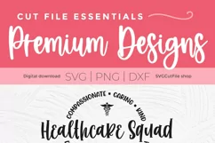 Unleash your creative spirit with this Healthcare Squad SVG designs. Use them to design one-of-a-kind shirts and tote bags that reflect your support for this essential profession. Compatible with Cricut and Silhouette machines.