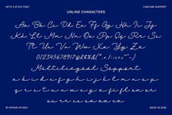 Unline - Handwritten Script Monoline Font Product Image 2
