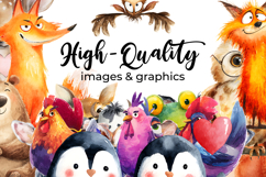 Watercolor Clipart &amp; Digital Paper Bundle 2100 Mega Pack Product Image 2