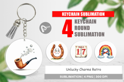 Unlucky Charms Retro Keychain Product Image 1