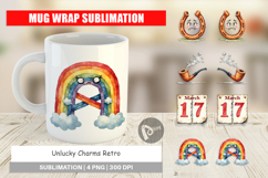 Unlucky Charms Retro Mug Wrap Product Image 1