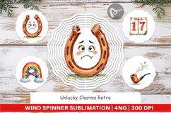 Unlucky Charms Retro Wind Spinner Product Image 1