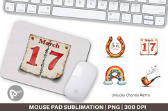 Unlucky Charms Retro Mouse Pad Product Image 1