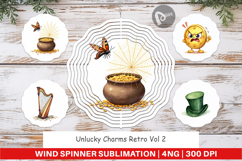 Unlucky Charms Retro Wind Spinner Product Image 1