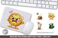 Unlucky Charms Retro Mouse Pad Product Image 1
