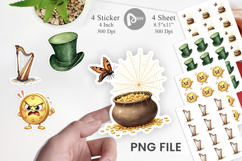 Unlucky Charms Retro Sticker Product Image 1