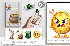 Unlucky Charms Retro Digital Paper Product Image 1