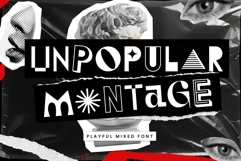 Experimental Mixed Font Unpopular Montage Product Image 1