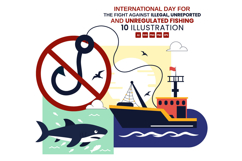 10 Illegal and Unregulated Fishing Illustration Product Image 1