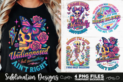 Funny Skeletons Sarcastic Retro PNG Sublimation Product Image 7