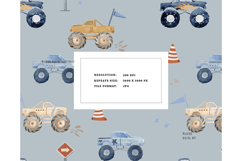MonsterTruck Racing pattern boy Racing Offroad Bigwheel Moto Product Image 2