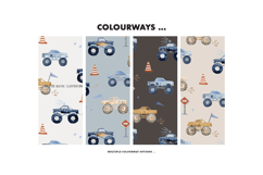 MonsterTruck Racing pattern boy Racing Offroad Bigwheel Moto Product Image 3