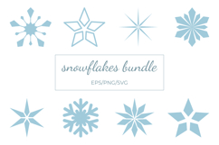 simple snowflakes collection Product Image 1