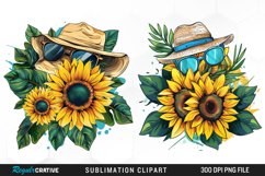 Sunflower Treat Summer Aesthetic PNG Clipart Product Image 1