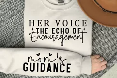 Her voice the echo of encouragement Sleeve SVG Product Image 4