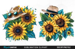 Sunflower Treat Summer Aesthetic Clipart Product Image 1
