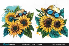Sunflower Treat Summer Aesthetic Clipart Product Image 1