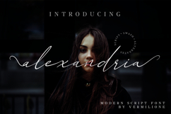 Alexandria - Modern Script Swash FOnt Product Image 1