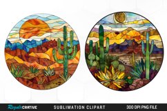 Stained Glass Desert Graphic Clipart Product Image 1