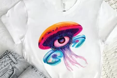 Watercolor Mushroom Eye PNG Clipart Product Image 2