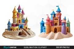 Watercolor Sandcastle Exquisite Clipart Product Image 1
