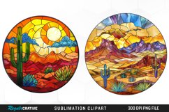 Stained Glass Desert Graphic Clipart Product Image 1