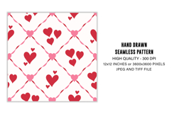 Heart Seamless Pattern | Heart Digital Paper Product Image 2