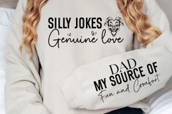 Silly jokes genuine love Sleeve SVG Design Product Image 2