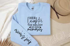 Her laughter the melody of our memories Sleeve SVG Product Image 2